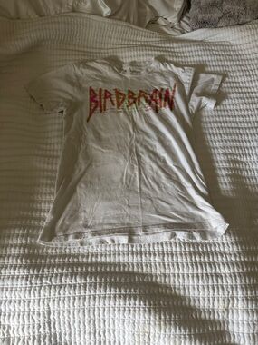Birdbrain Apparel Graffiti Logo Streetwear Shirt - White - Size Small